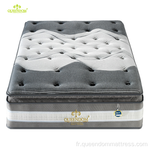 Mattress nouveau meuble de maison de mémoire à mémoire de mémoire gris foncé